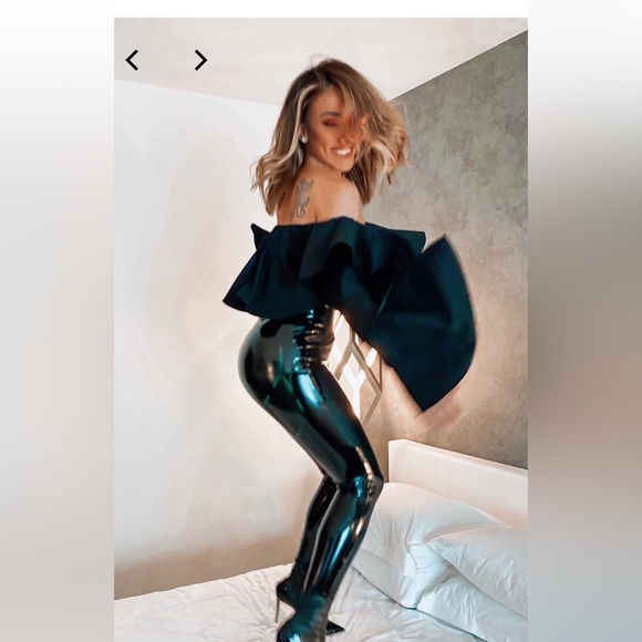 Women’s small patent leather black Janessa leggings by Egreis NWOT - Picture 5 of 8